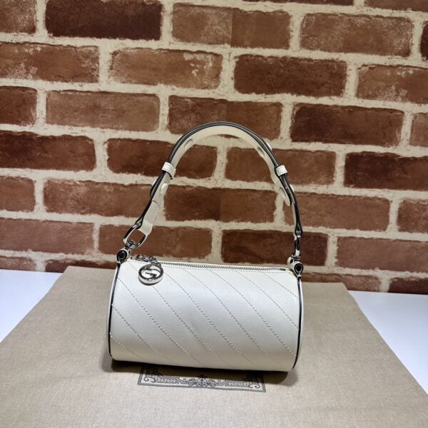 Gucci Blondie Small Shoulder Bag In White Leather