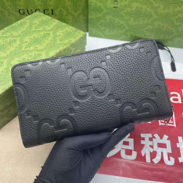 Gucci Jumbo GG zip around wallet