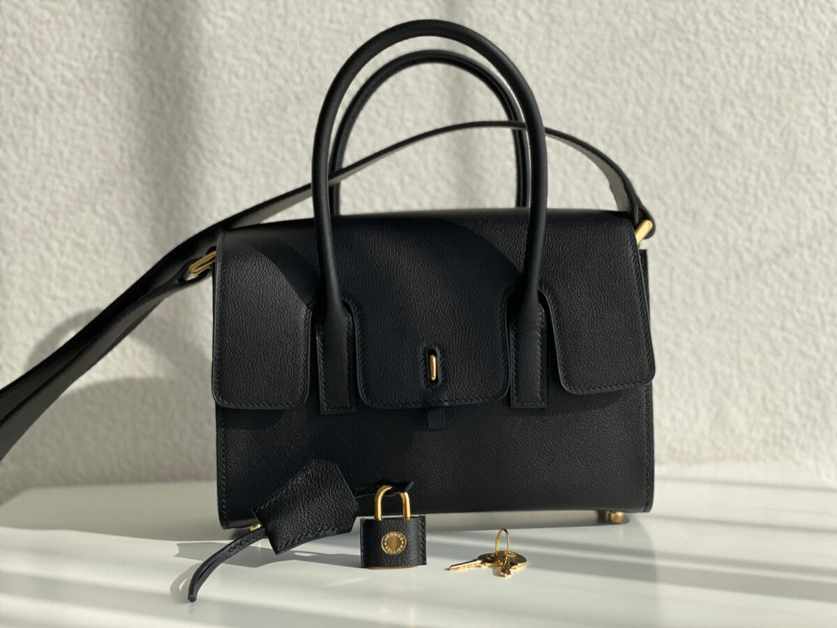 Hermes Michaelambg Drag Bag Black Veau Allegretto