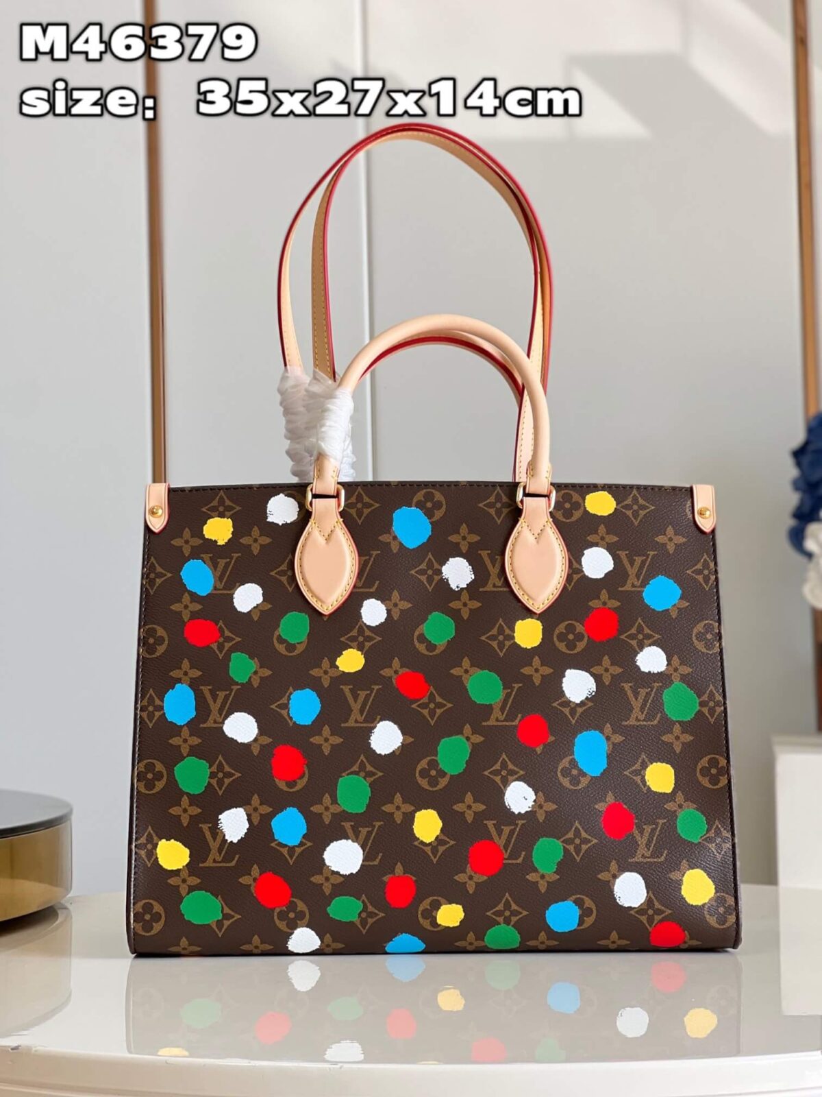 Louis Vuitton X YK On The Go Polka Dots Luxury Hand Bags