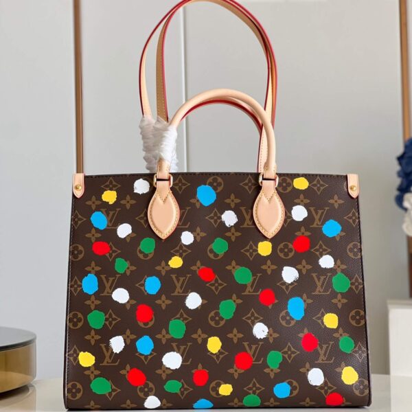 Louis Vuitton X YK On The Go Polka Dots Luxury Hand Bags