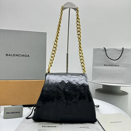 Balenciaga Large Leather Puffer Shoulder Bags For Women