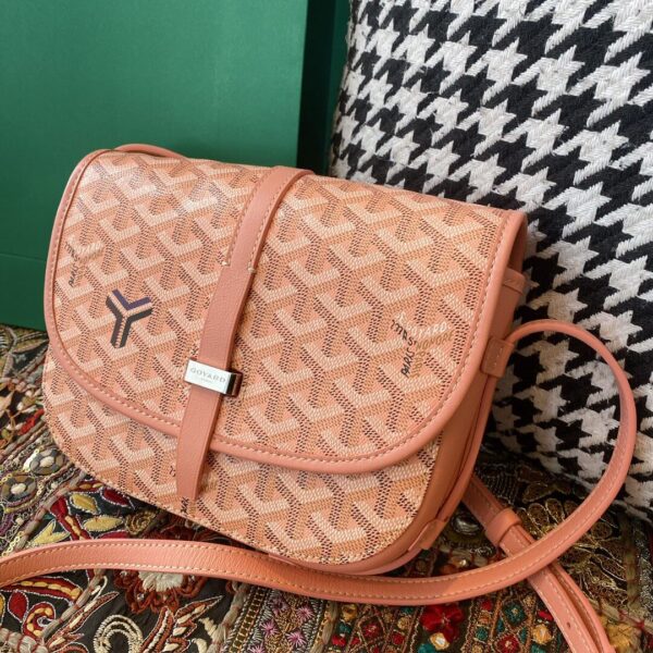 Goyard Belvedere Handbag Powder Pink crossbody