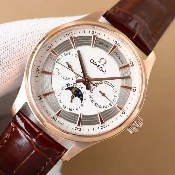 Omega Perpetual Calendar Automatic Chronograph Men Watch