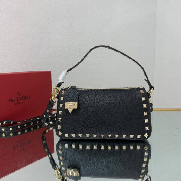 Valentino Garavani Small Rockstud Crossbody Bag in Leather