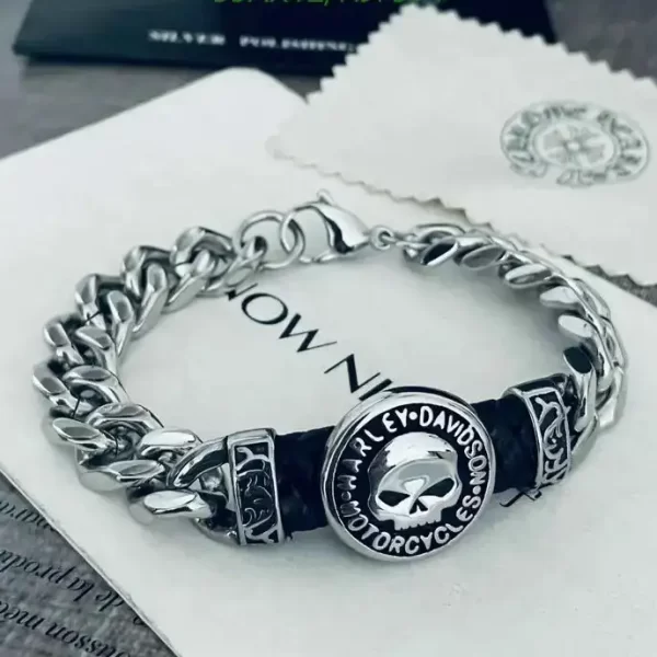 Chrome Hearts Mens Chain Stainless Steel Bracelet