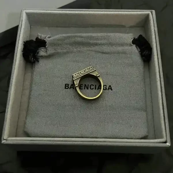 Balenciaga Paris Arch Street Style Logo Rings