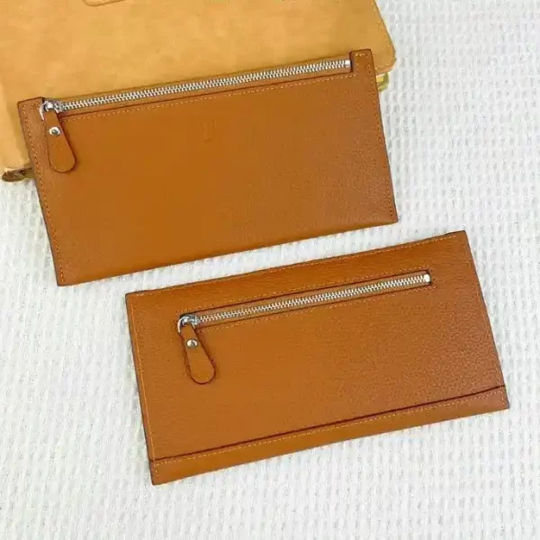 Hermes Leather Credit Card Holder Wallet for Women and Men