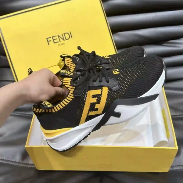 Fendi Luxury Roma Men's Leather Sneakers