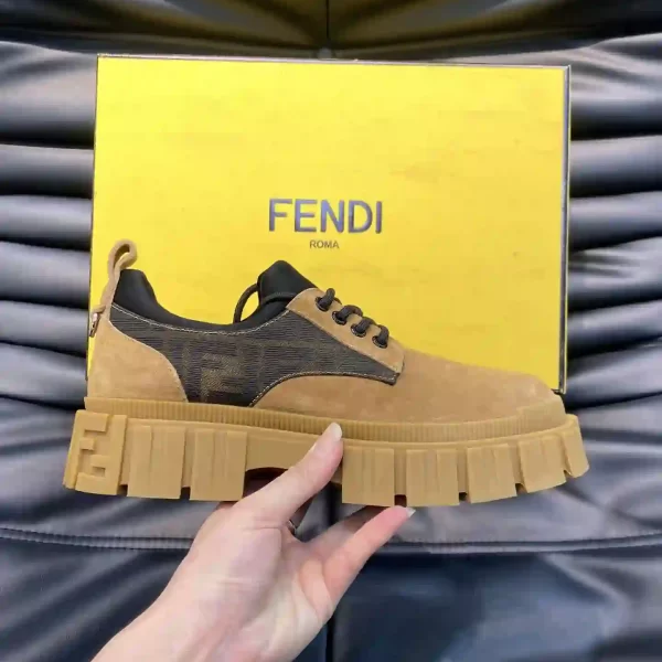 Fendi Unique Roma Chunky Brown Shoes